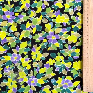 Viskóza RADIANCE Flowers green