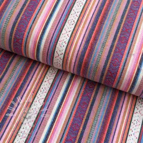 Žakár YARN DYED Stripes multicolor