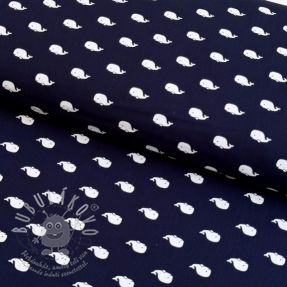 Bavlněná látka Marine navy