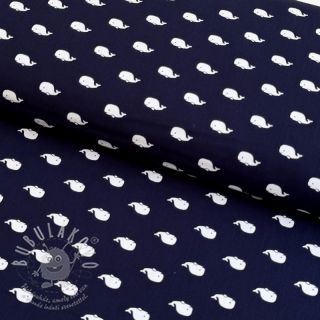 Bavlněná látka Marine navy