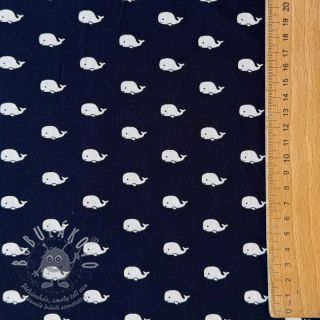 Bavlněná látka Marine navy