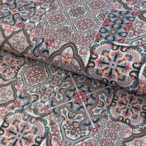 Dekorační látka Mozaic navy digital print