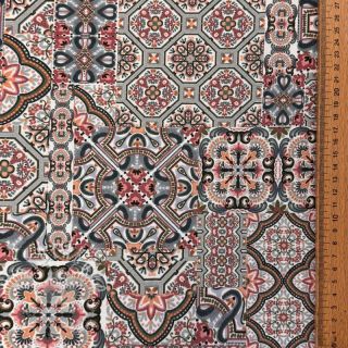 Dekorační látka Mozaic navy digital print