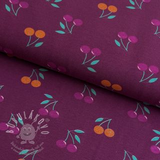 Úplet GLITTER Cherries berry