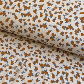 Úplet se lnem Small flowers naturals