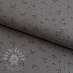 Úplet GLITTER Stripes rock grey