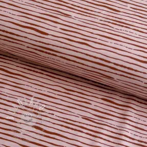 Úplet Stripes light salmon ORGANIC