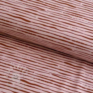 Úplet Stripes light salmon ORGANIC