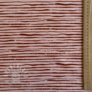 Úplet Stripes light salmon ORGANIC