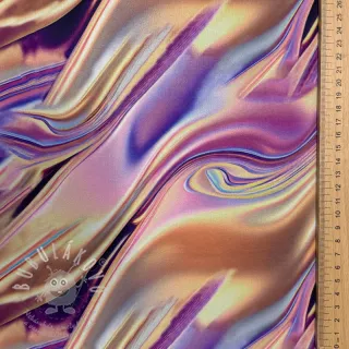 Softshell zimní Liquid metal pink digital print