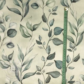 Dekorační látka s teflonovou úpravou HANDPAINT PLANT LOVER