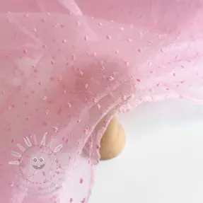 Tyl na TUTU DOTS pink
