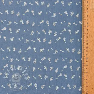 JEANS STRETCH Small retro flowers jeans