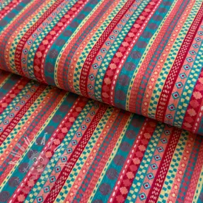 Bavlněná látka Bubble Stripe design A digital print