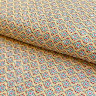 Bavlněná látka DOBBY Aztec digital print