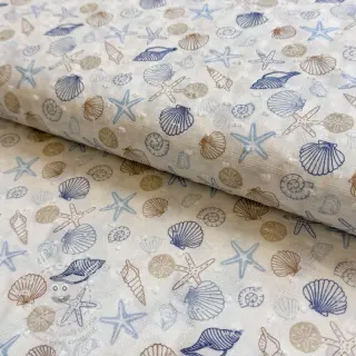 Bavlněná látka DOBBY Shells digital print