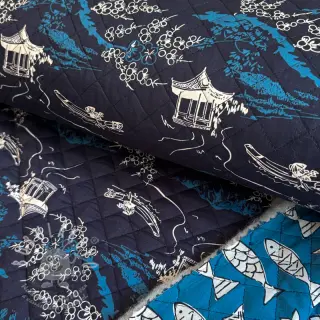 Bavlněná látka QUILT DOUBLE SIDED Square design B