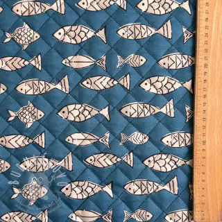 Bavlněná látka QUILT DOUBLE SIDED Square design B