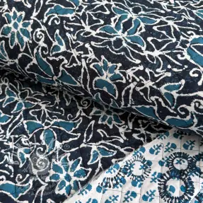 Bavlněná látka QUILT DOUBLE SIDED Square design C