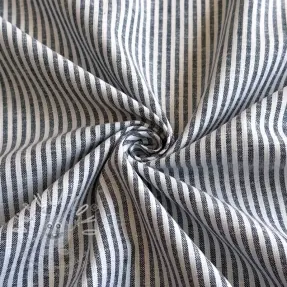 Len s bavlnou Stripe navy