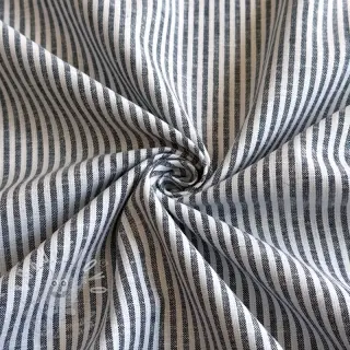 Len s bavlnou Stripe navy