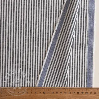 Len s bavlnou Stripe navy