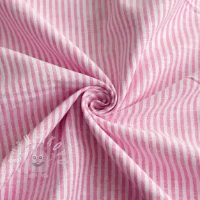 Len s bavlnou Stripe fuchsia