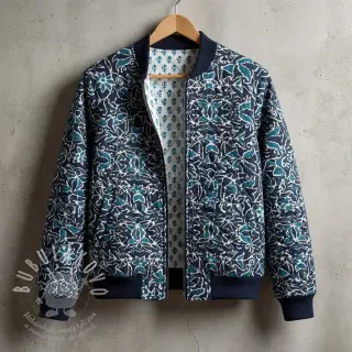 Bavlněná látka QUILT DOUBLE SIDED Square design C