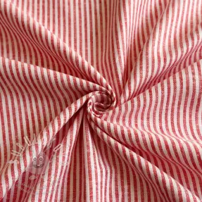 Len s bavlnou Stripe red