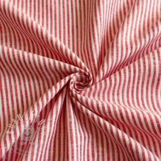 Len s bavlnou Stripe red
