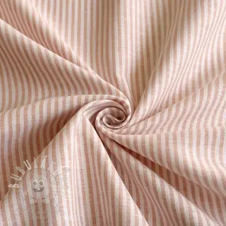 Len s bavlnou Stripe rose