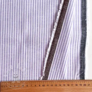 Len s bavlnou Stripe purple