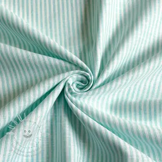 Len s bavlnou Stripe mint