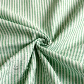 Len s bavlnou Stripe dark green