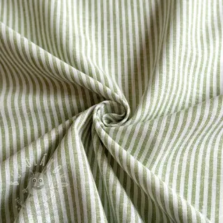Len s bavlnou Stripe green