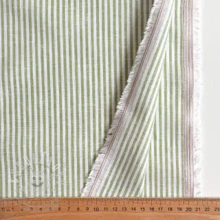 Len s bavlnou Stripe green
