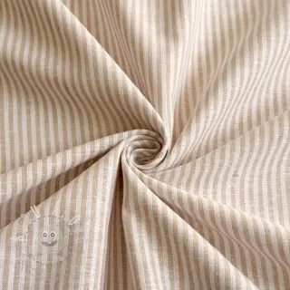 Len s bavlnou Stripe naturals