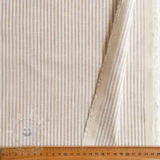 Len s bavlnou Stripe naturals