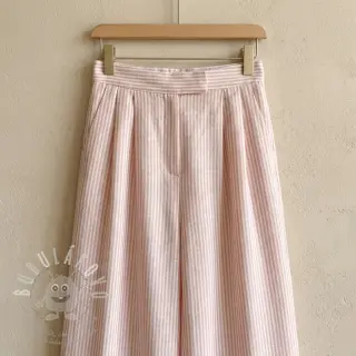 Len s bavlnou Stripe rose