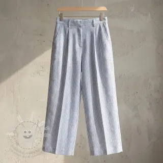 Len s bavlnou Stripe jeans