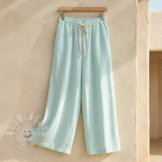 Len s bavlnou Stripe mint