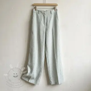 Len s bavlnou Stripe pastel green