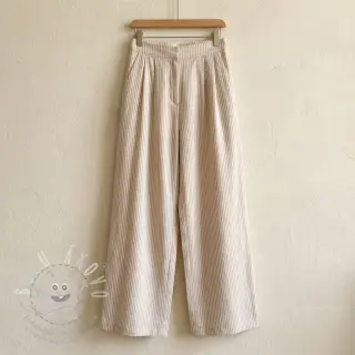 Len s bavlnou Stripe naturals