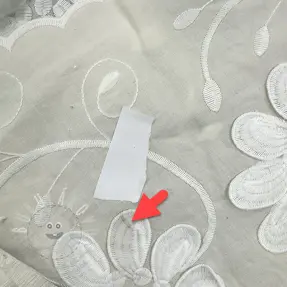 Bavlněná látka EMBROIDERY Bellagio cream II.třída