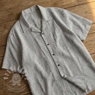 Len s bavlnou Stripe black