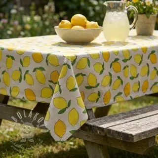 Dekorační látka Linenlook premium Sunny Lemon Fruit