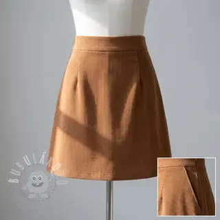 Manšestr tenký caramel
