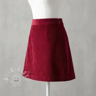 Manšestr tenký dark red