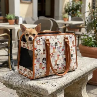 Dekorační látka Linenlook Dog Dress Up