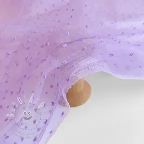 Tyl na TUTU DOTS lilac